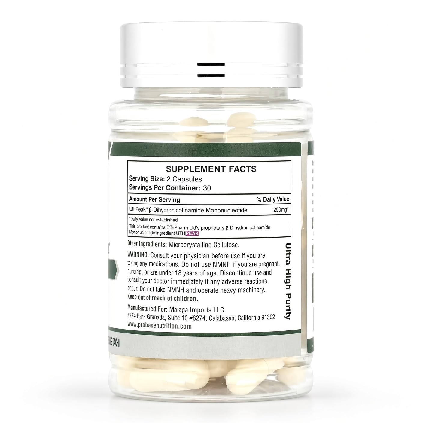 Uthpeak NMNH NAD Supplement 250mg - Recommended Dose for Healthy Aging, a Memory Focus Supplement for Cognitive Function Support (60 Capsules) - Alternative to NR, NAD, Quercetin and Fisetin — Amazon image 2