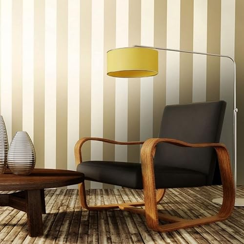 Miniatura 2 de Dillan Stripe Papel pintado Crema/Oro Holden 12761