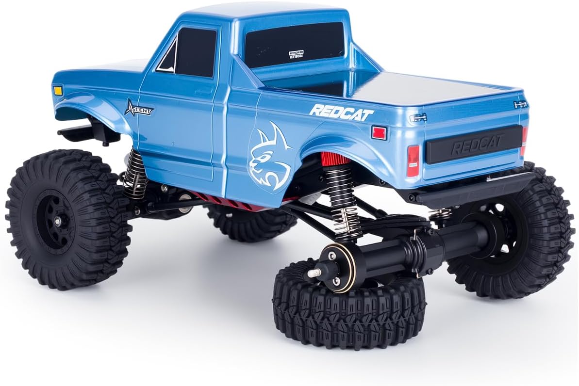 Black Coating Brass Steering Knuckles Skid Plate Diff Covers for 1/32 RC Crawler Redcat Ascent-32 Upgrade Parts (Full Kit)