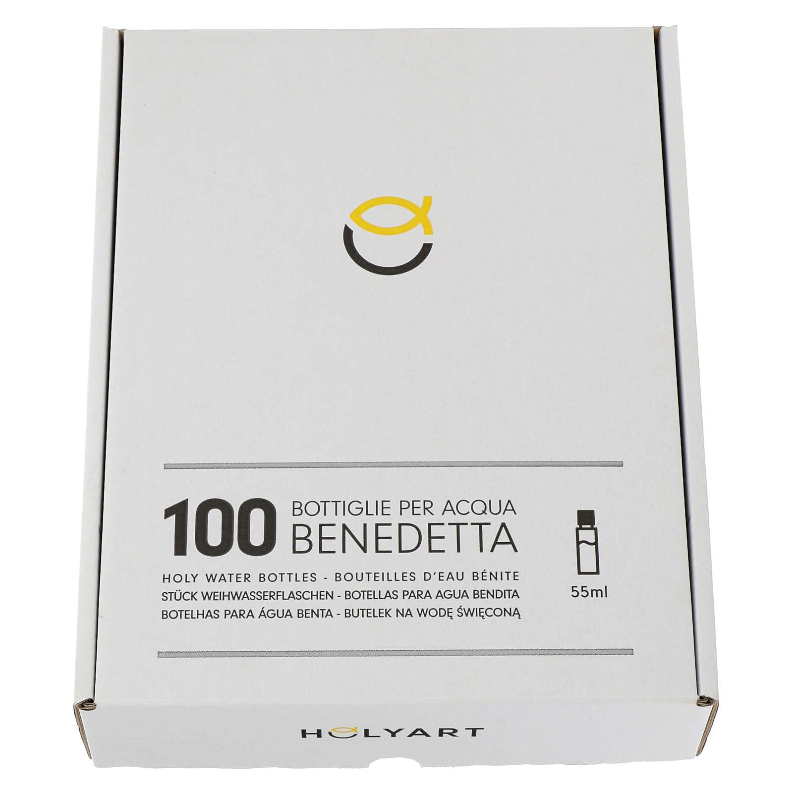 Holyart Accessori per Benedizione: Bottiglie Acqua Benedetta Colomba (Scatola 100 pz.)