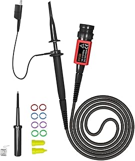 JUUTQA P4100 Oscilloscope Probe 100:1 2KV High Voltage 100Mhz Safety BNC Connector for Oscilloscope Adjustable Attenuation