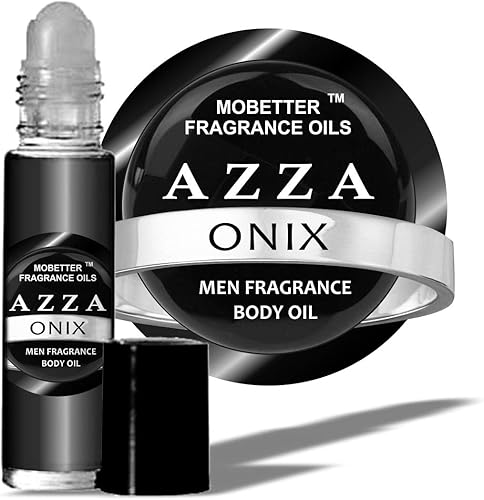AZZA Onix - Aceite corporal de colonia para hombre, rollo de 1/3 oz en botella de vidrio Mobetter Fragrance Oils