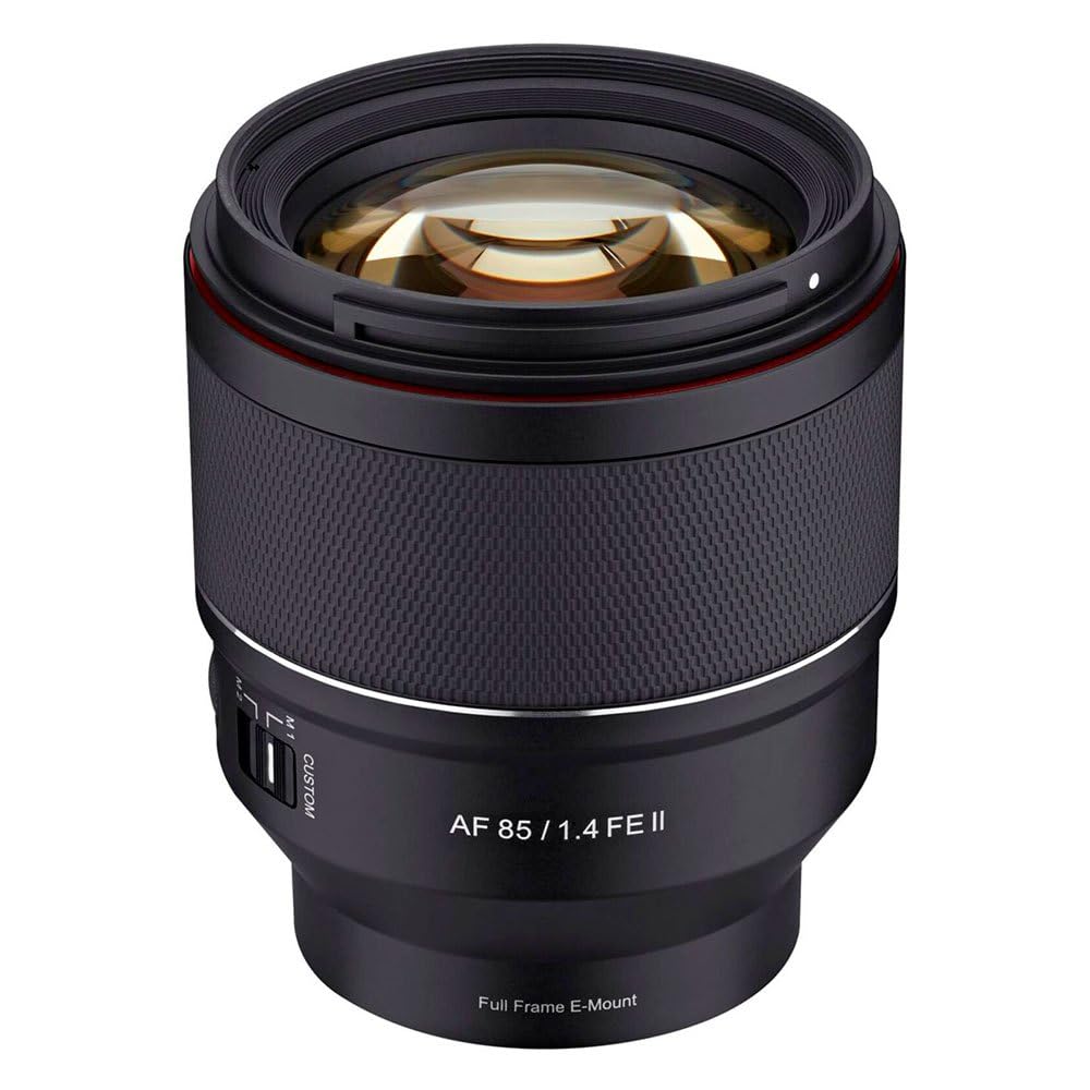 SAMYANG AF 85mm F1.4 FE II ソニー α Eマウント Samyang AF 85mm F1.4 FE II Lens for Sony E, Black : Amazon