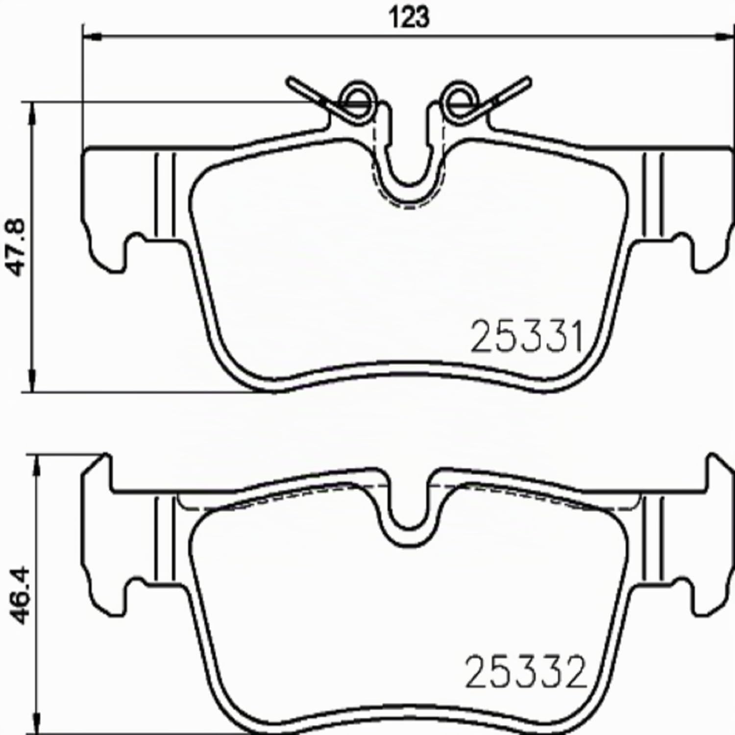 BREMBO Bremsbelagsatz, Scheibenbremse P06094