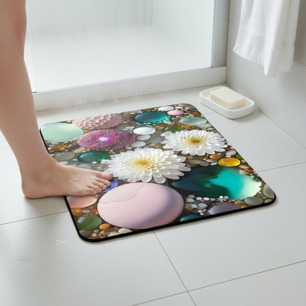 Tapis Bain Terre Diatomée Lavable, Color to 3, 60x90cm
