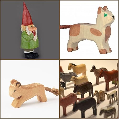 Miniatura 6 de RHBLME 40 bloques de tallado de tilo, bloques de madera sin terminar de 4 x 1 x 1 pulgada para tallar, cubos de madera maciza suave para tallar