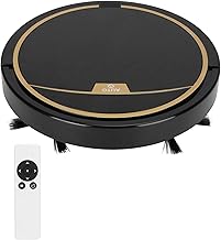 GLOGLOW Robô Aspirador, 2800Pa, Robô Aspirador de pó de sucção forte, USB Inteligente Remoto Robô de varredura de piso para uso doméstico, vassouras angulares