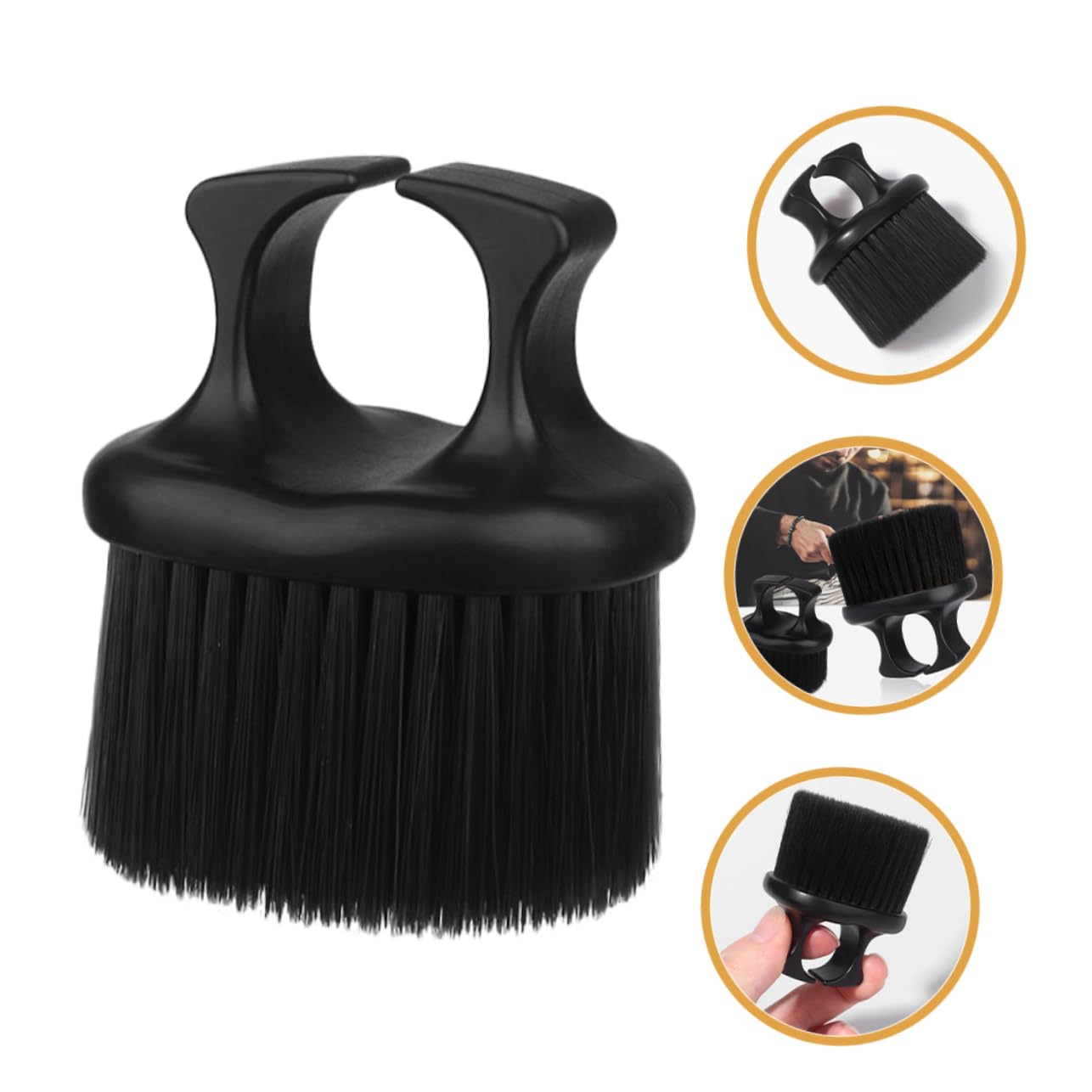 OHPHCALL Beard Brush for Men 3pcs Bristle Knuckle Barber Brush Barber Tool for Grooming