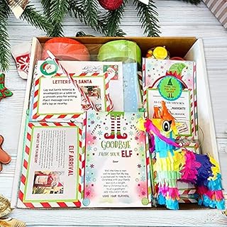 New Elf Kit 12/24 Days of Christmas 2023 New Fun Elf Activities Elf Props Christmas Elf Kit Christmas Activities Surprise Party Toy Gifts for Teens (12 Days)