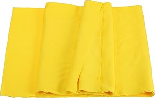sourcing map Puños elásticos de 39 pulgadas, ribetes acanalados, tela de algodón, cinta elástica para costura, 25,4 cm de ancho, color amarillo