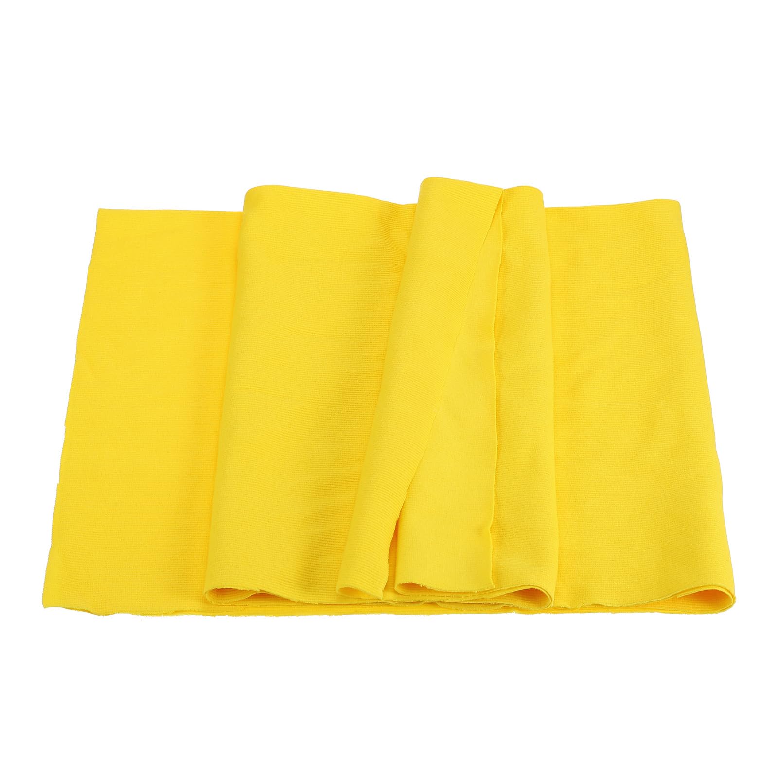 MECCANIXITY 39" Elastic Cuffs Ribbed Trims Cotton Fabric Knit Rib Stretch Tape Cuff Sleeve Waistband for Sewing, 12" Wide Yellow
