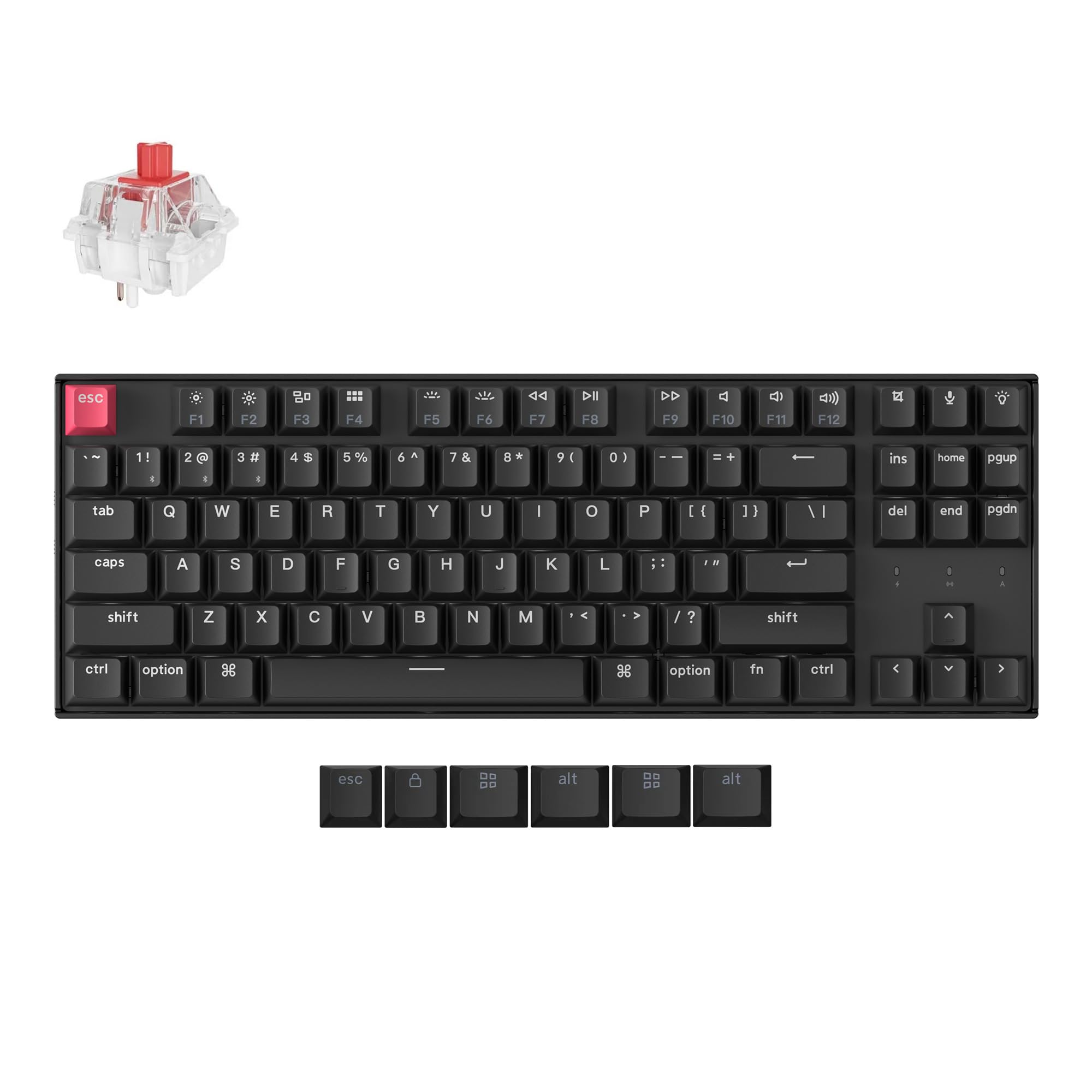 PC周辺機器 Keychron K8 Wireless Mechanical Keyboard Amazon.com: Keychron K8 Tenkeyless Wireless Mechanical