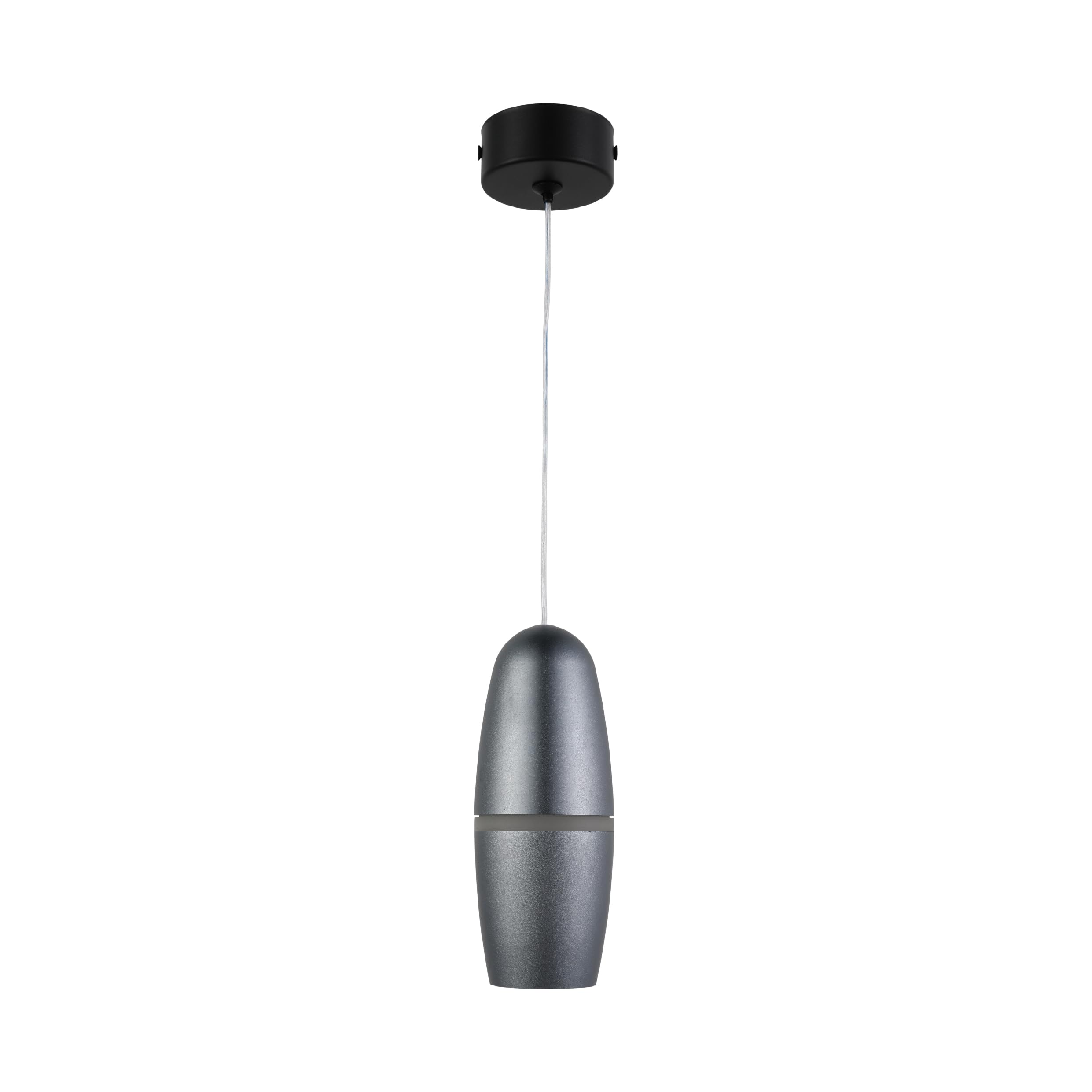 TEKLED myHome Orb Pendant Downlight | Grey Finish GU10 Compatible Hanging Adjustable Lighting Fixture | for Modern Living Rooms Dining Areas Cafes Restaurants | Capsule (Bulb not Included)