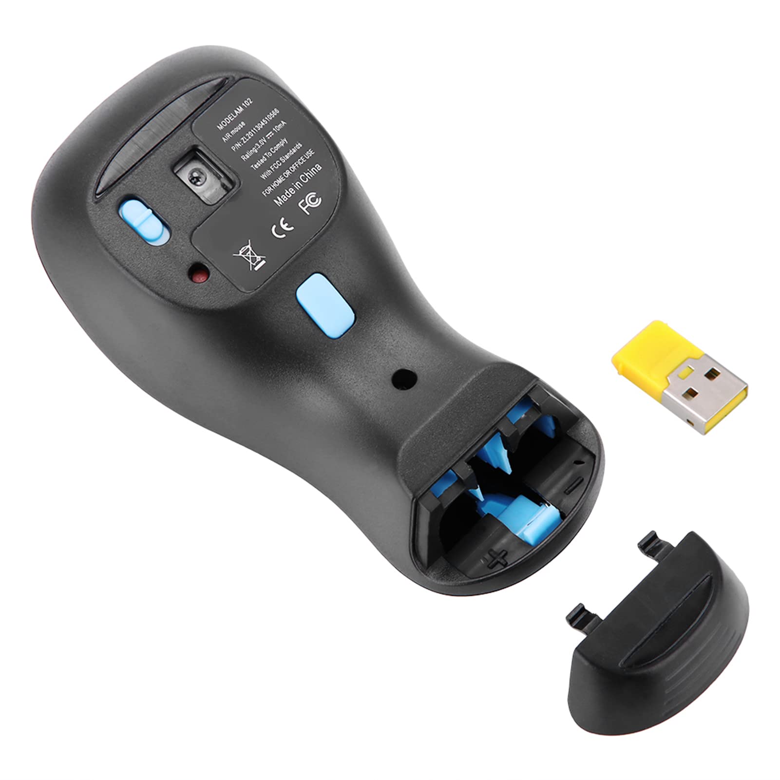 2,4 G Gyroskop Fly Air Mouse, Fotoelektrische Maus und Fly Air Mouse Dual Mode mit Nano-Empfänger, für 2000/XP/Vista/7, für Android, für OS usw. (blau und