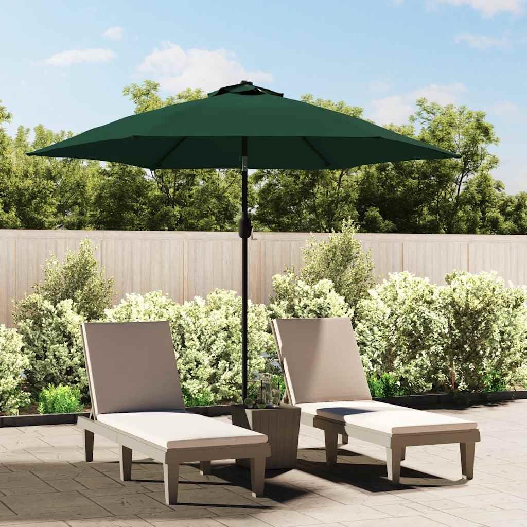 vidaXL Replacement Fabric for Outdoor Parasol, Garden Replacement Cloth, Replacement Cover for Patio Lawn Pool Beach, Sun Shade Accessory, Green 118.1"