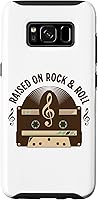 Vista 1 de Galaxy S8 Raised on Rock and Roll Music Cassettes Record Albums LPs Case