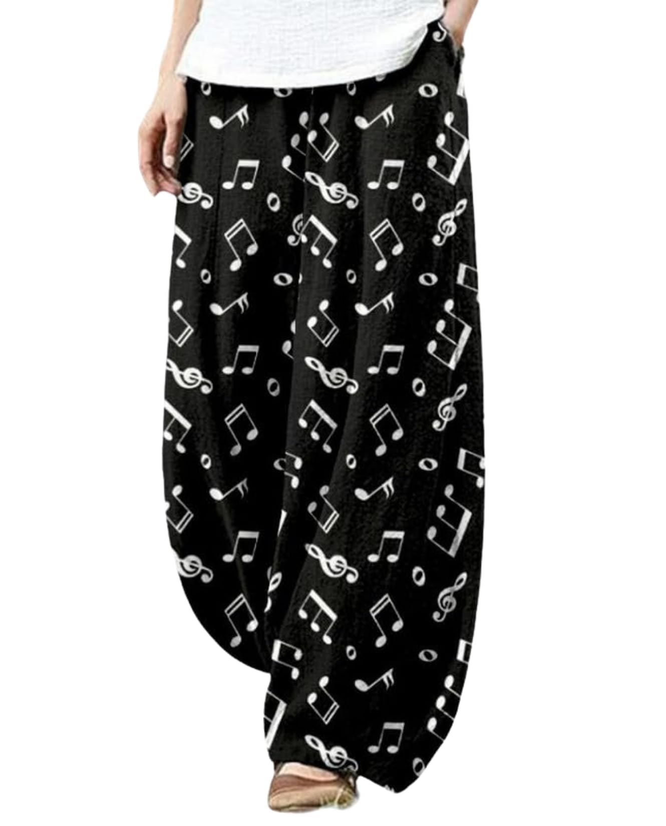 BIVENANT Cargo Japanese Pants for Women Cotton Linen Wide Leg Pants Casual Summer Boho Baggy Lantern Trouser with Pockets