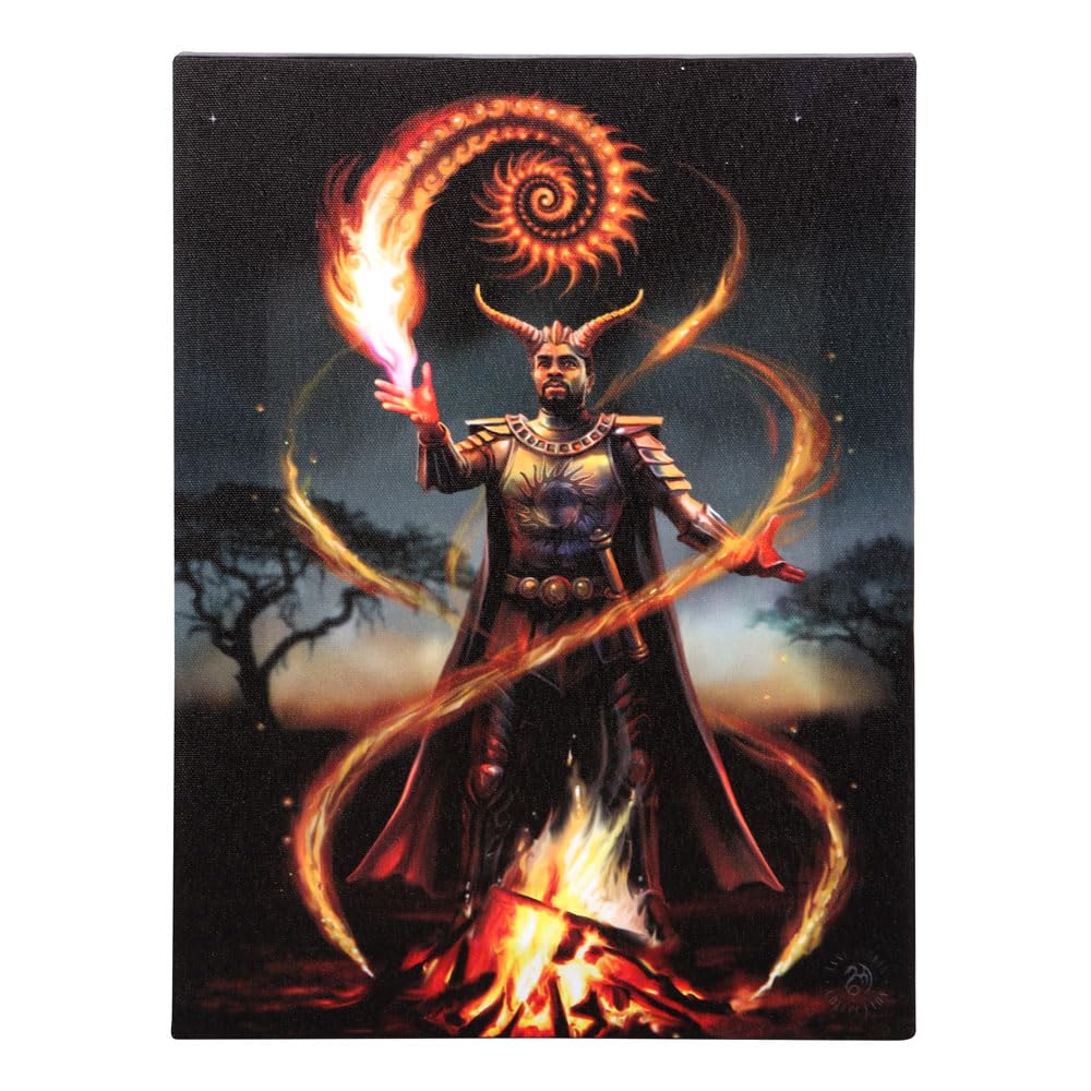 Something Different Wholesale Fire Element Wizard: Anne Stokes Gothic Canvas Wall Art