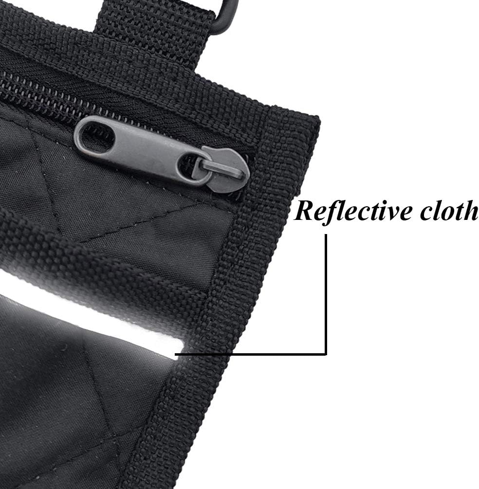 Walker Bag Wheelchair Side Armrest Accessories - Adults Electric Wheelchair Bag Travel Carry Bag Hold Water Bottle Glasses Wallet Medicine Box with Zipper for Elderly Men Women : Health & Household