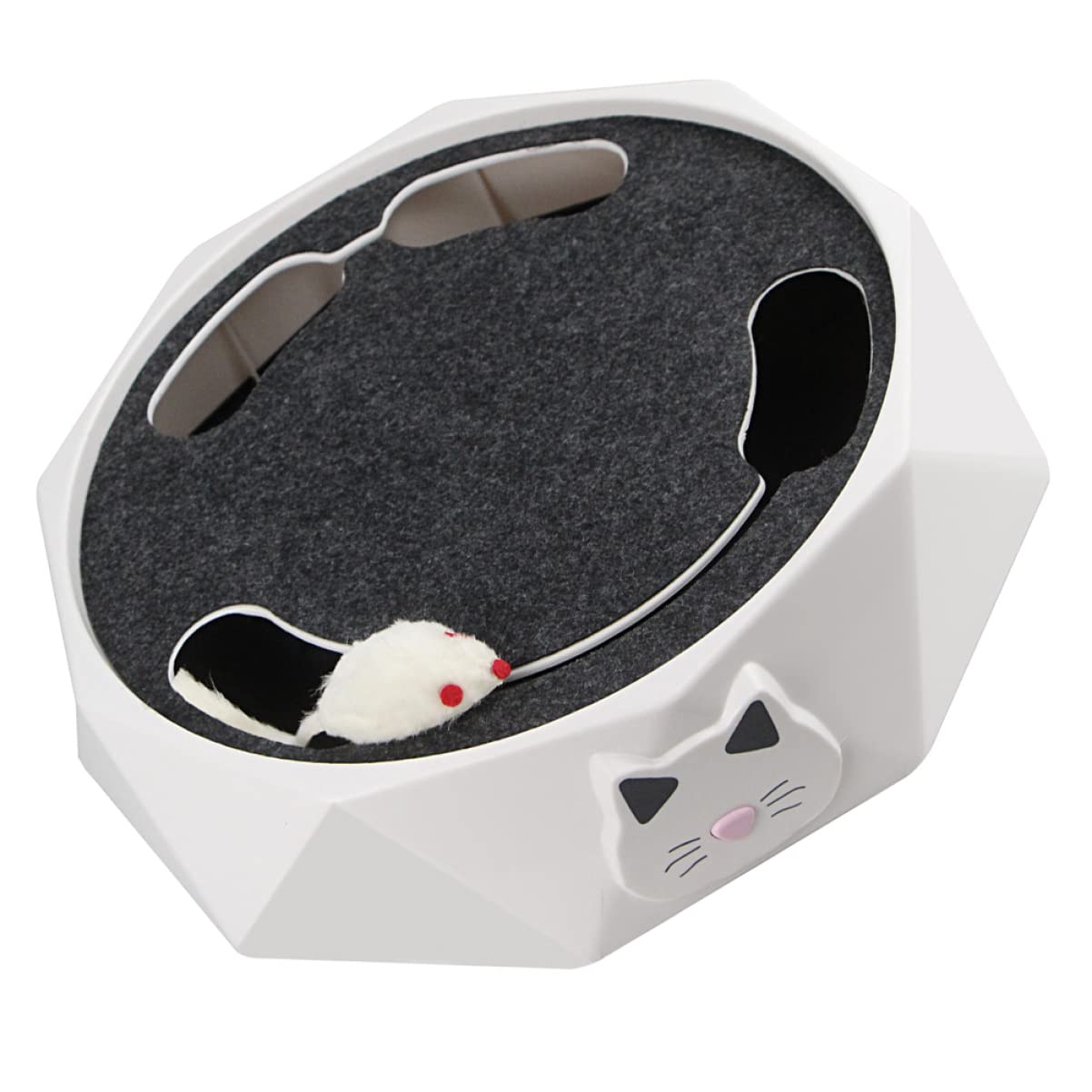 POPETPOP Juguete para Mascotas Cat House Cat Toys Juguetes Gatito automático Juguete Giratorio para Mascotas Juguete Interactivo para Mascotas Juguete de Caza del ratón AbS