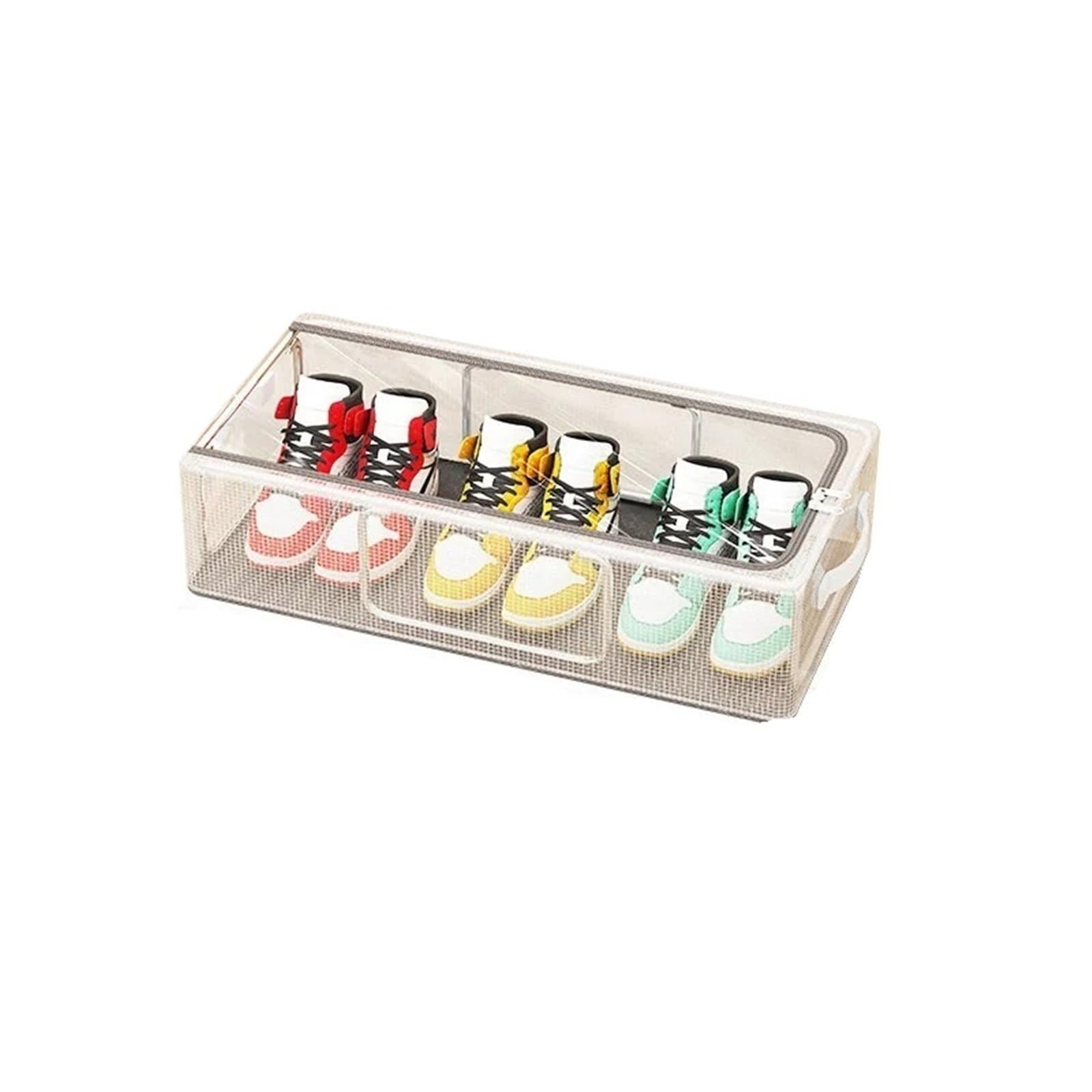 Organizzatore Di Scarpe Sotto Il Letto Borsa portaoggetti for scarpe in PVC da 2 pezzi, scatola portaoggetti trasparente impermeabile antipolvere sotto il letto, portascarpe di grande capacità Per Ris