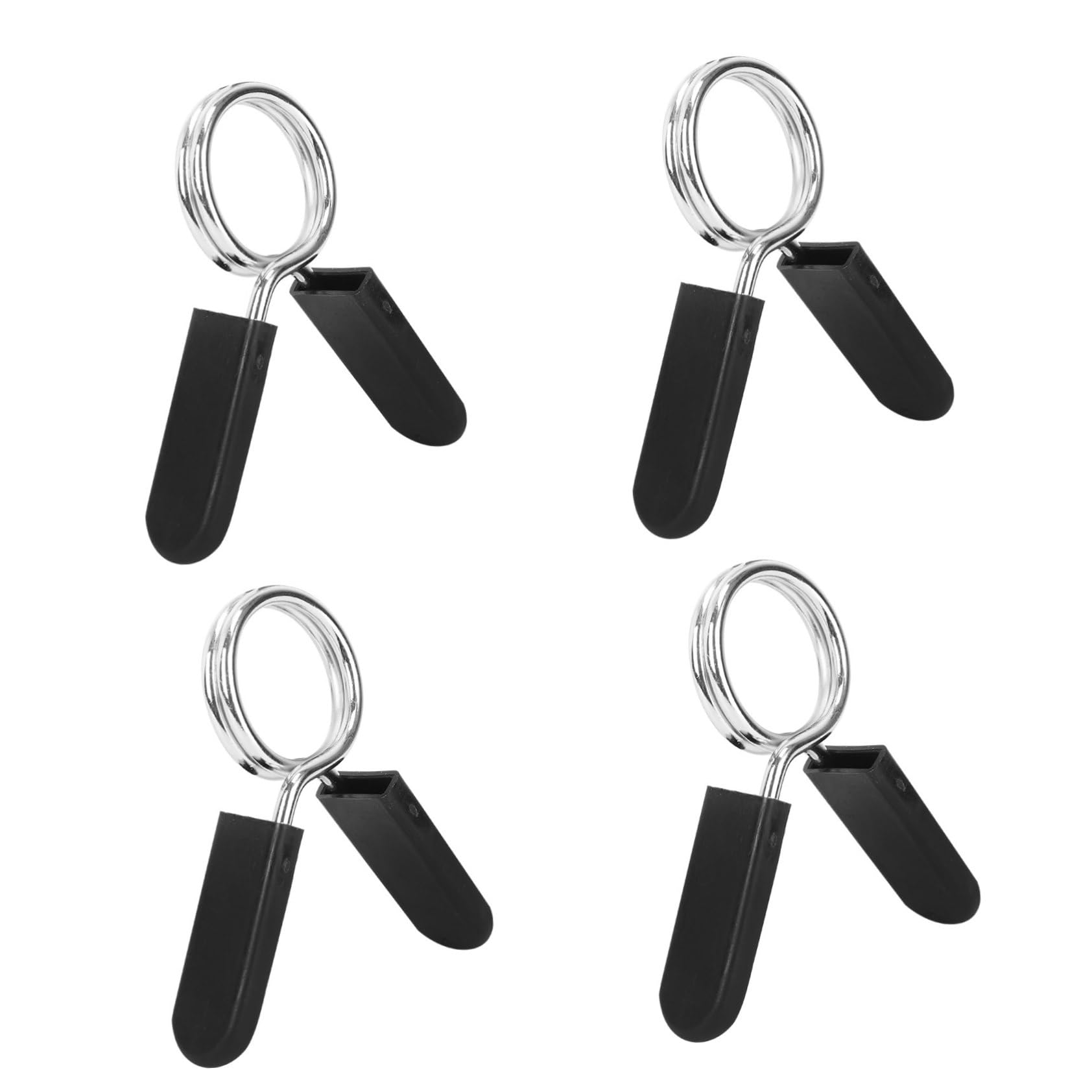 BRIGHTFUFU 4Pcs Spring Clip Barbell Clamps Durable Dumbbell Collars for Powerlifting Cross Fit Weightlifting Secure Fit Easy to Use Design