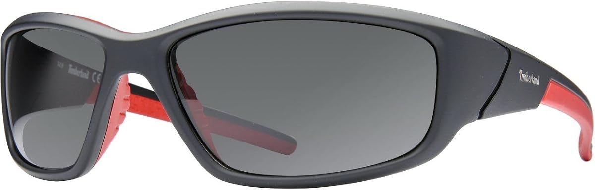 Timberland Men's TB9049SW6202D Polarized Wrap Sunglasses