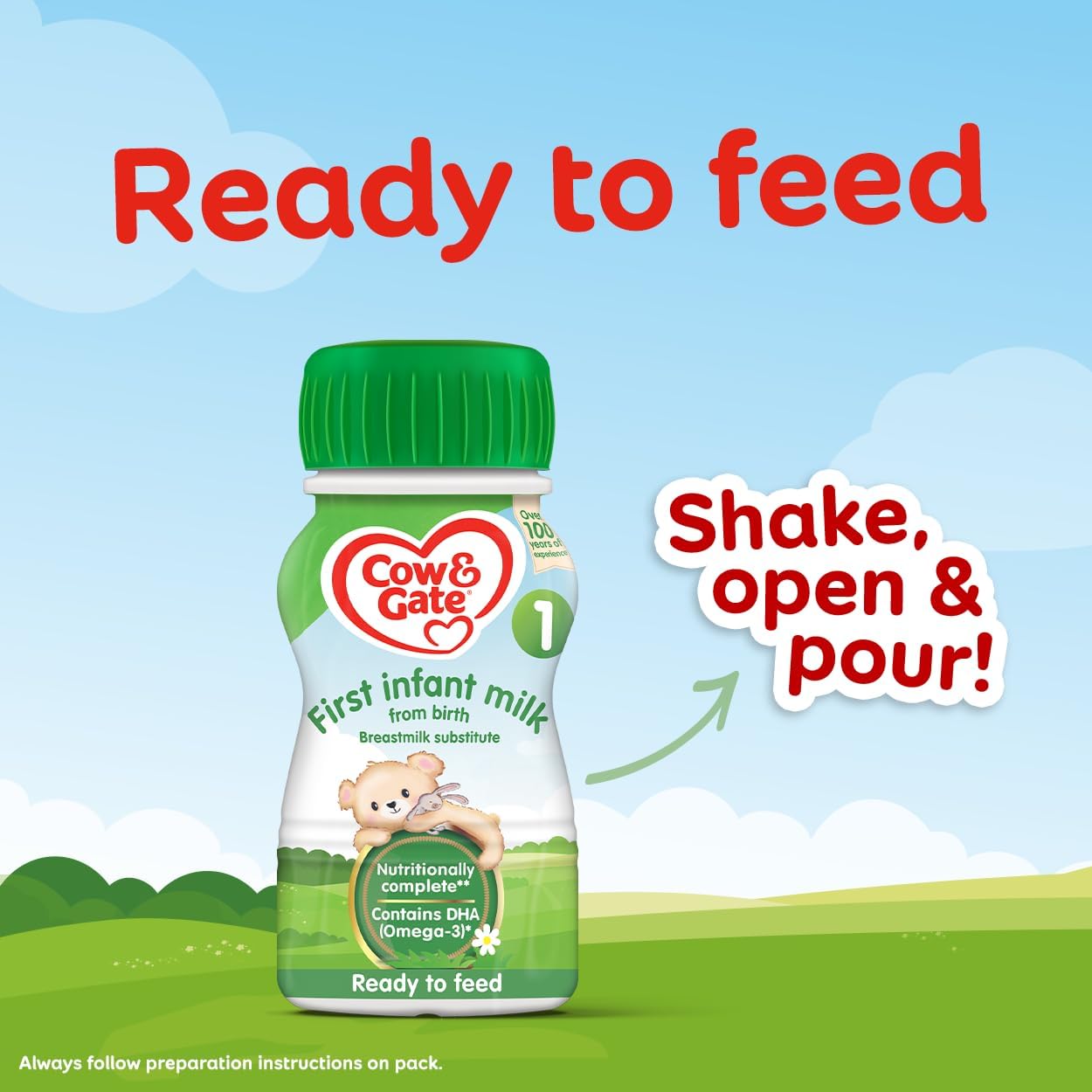 Cow Gate Infant Baby Milk, Ready to Use, 200ml Kuwait Ubuy