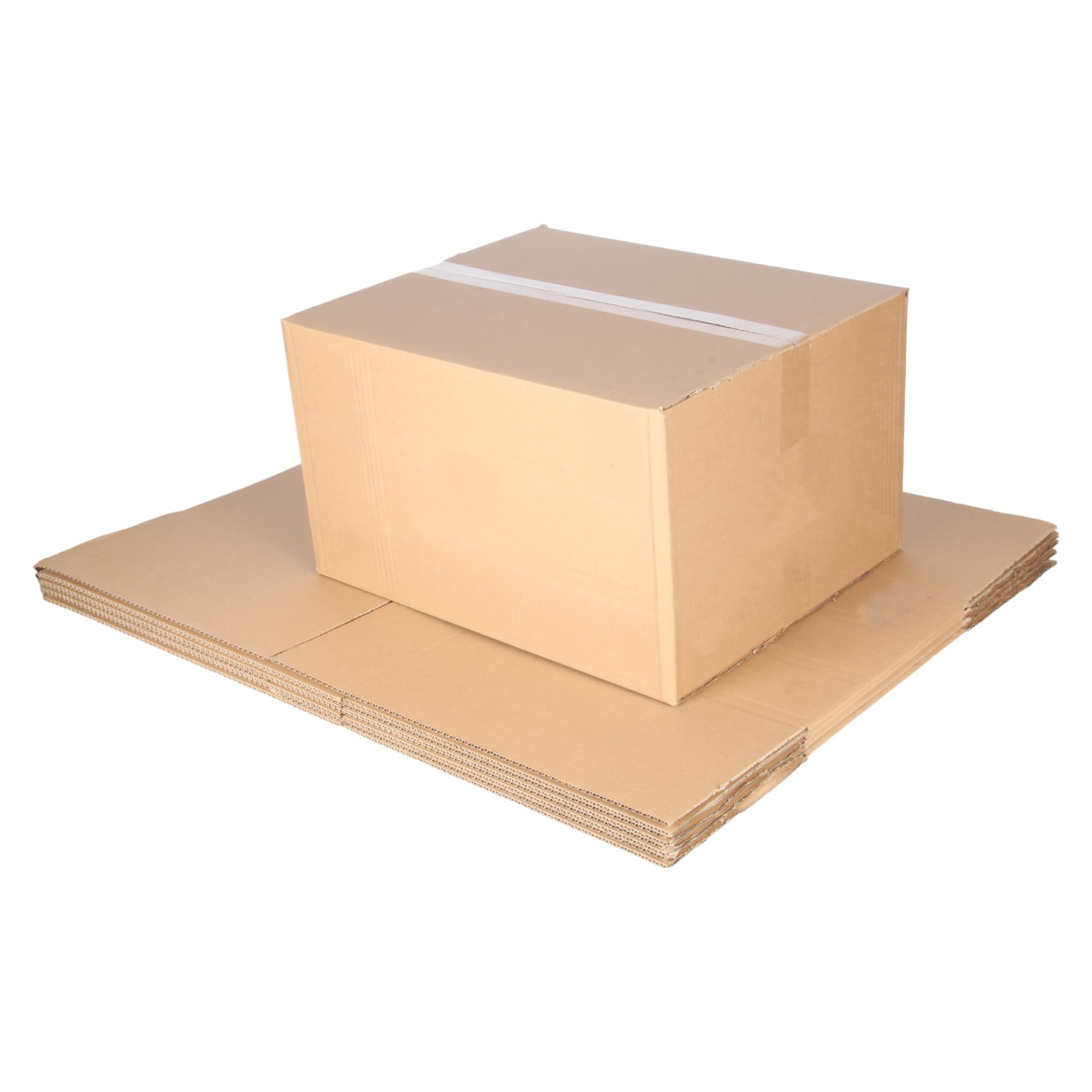 Moving Boxes. Heavy Duty Removal Shipping Boxes. Cardboard Corrugated Box. 50x40x28cm, 55 Litres Box Mailers. (5)