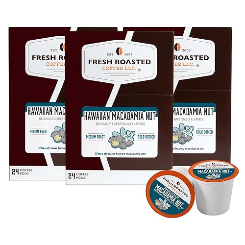 Miniatura 571 de Fresh Roasted Coffee, Crema Brûlée, cápsulas de café saborizadas, compatible con K-Cup, 24