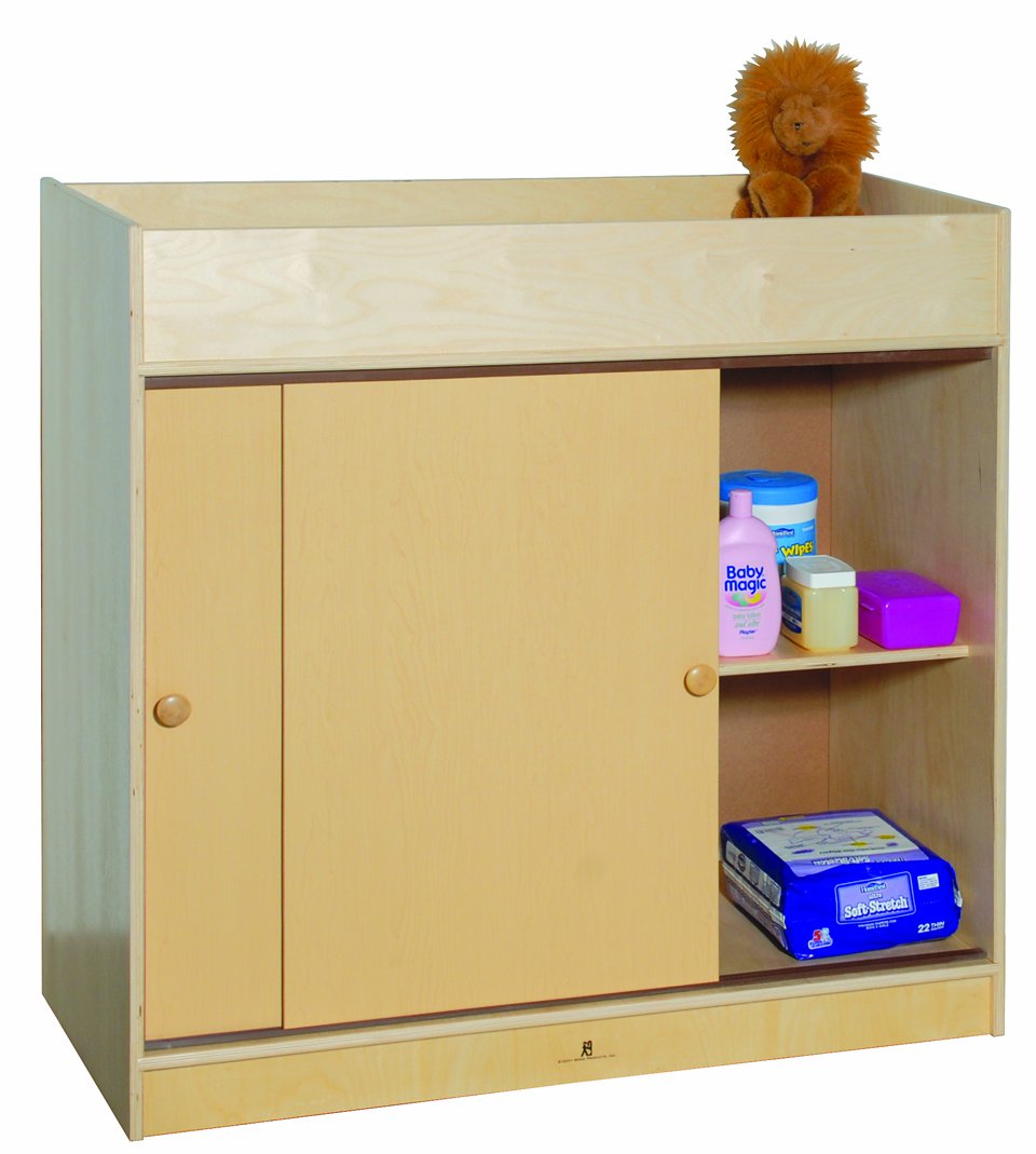 changing table with doors