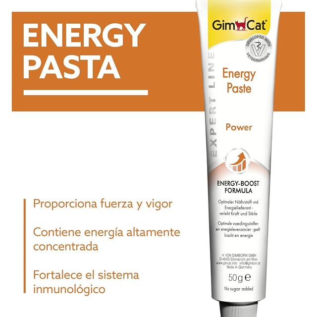 Foto 2 de 8 de GimCat EXPERT LINE Energy pasta - Snack para gatos funcional como aporte óptimo de nutrientes y energía