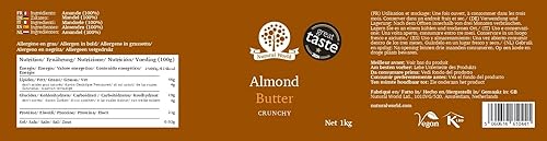 Miniatura 5 de Nutural World - Mantequilla de nuez de almendra crujiente de 35 onzas (2.2 lbs) Ganadora del premio Great Taste - 100% pura - un solo ingrediente