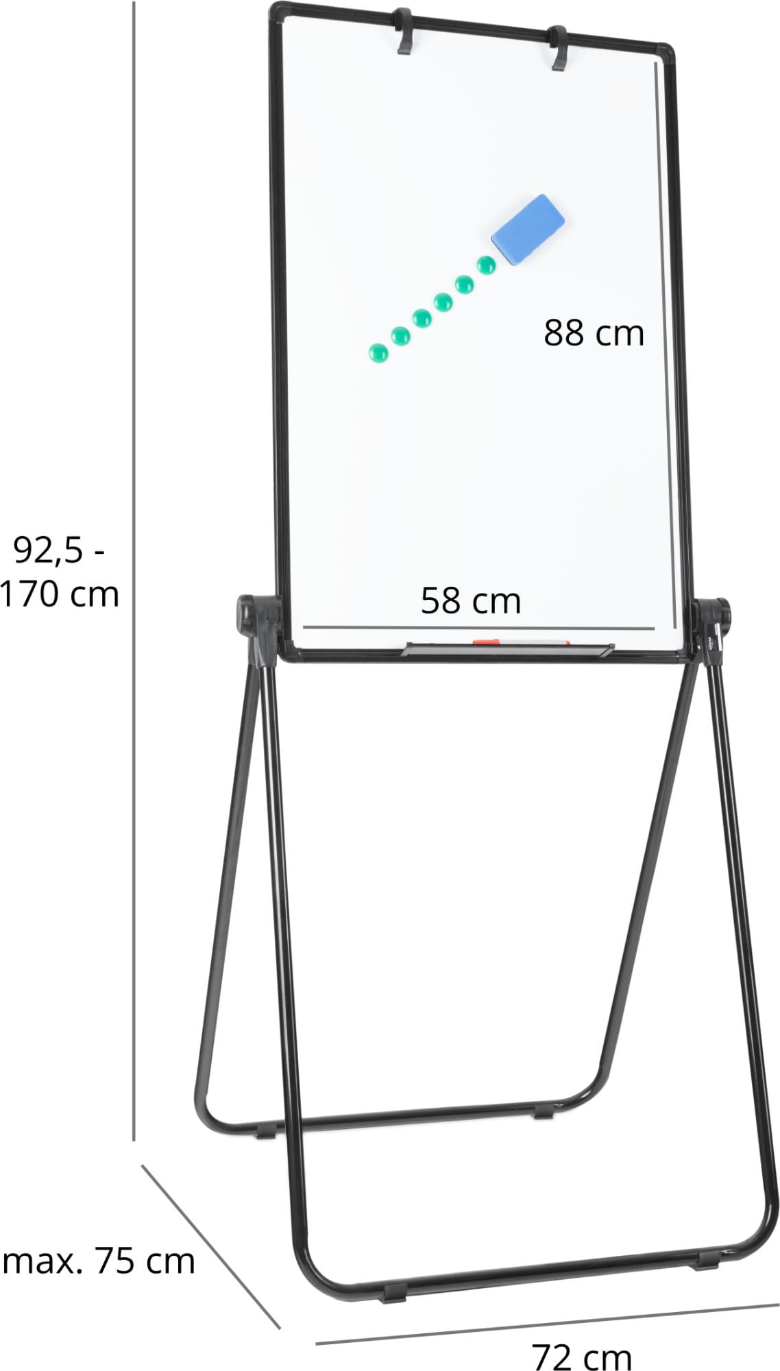 Stagecaptain WBB-9060 Whiteboard, Beidseitig beschreibbar, Abwischbar