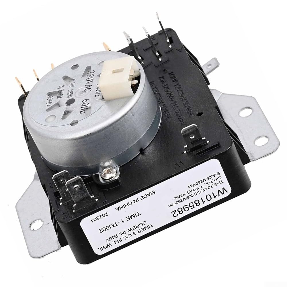 Timer asciugatrice WPW10185982 ricambio | Preciso controllo del tempo, impedisce il surriscaldamento, risparmio energetico, sostituisce vecchie parti difettose