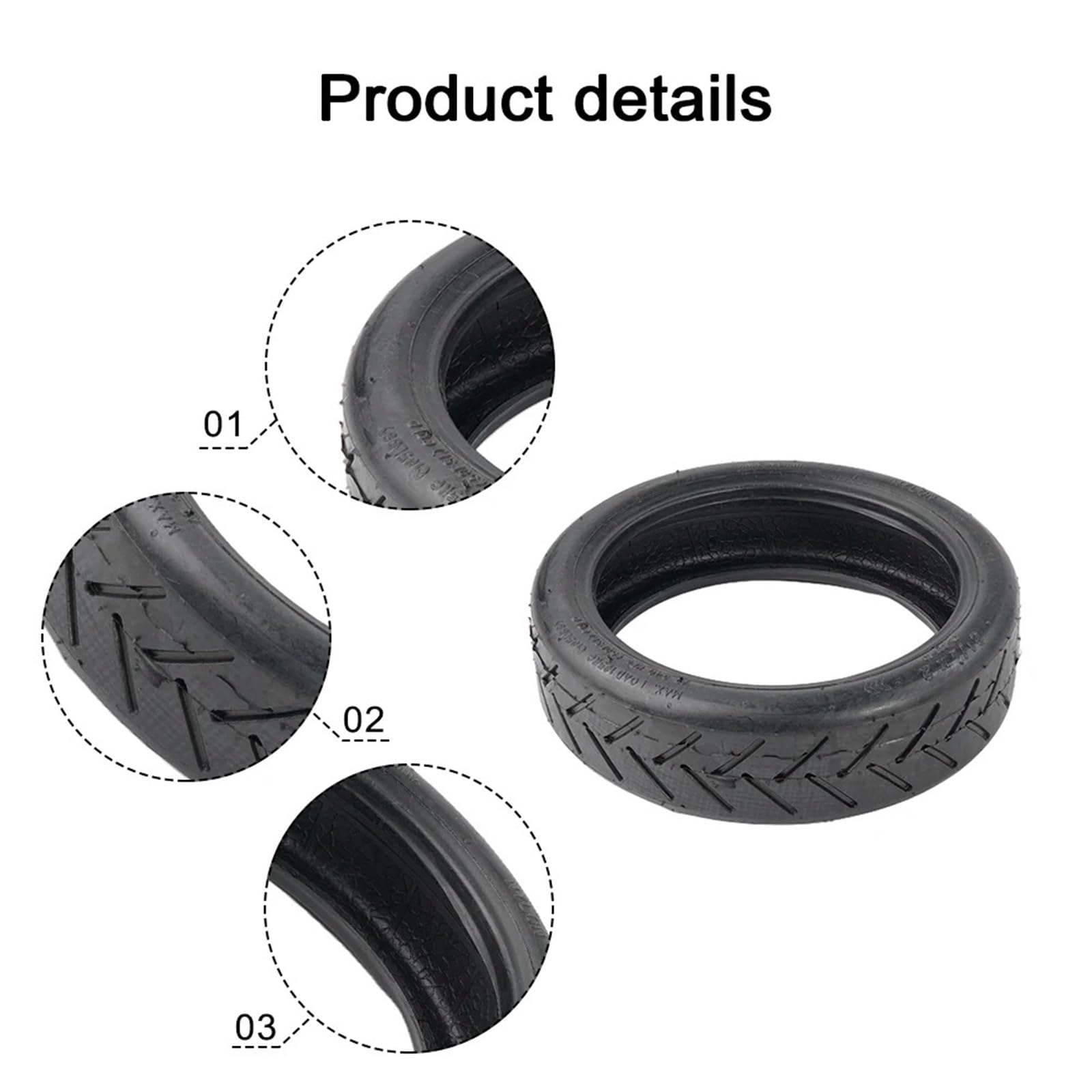Camera d'Aria per Monopattino Elettrico Pneumatico in gomma e camera d'aria for scooter elettrico da 8,5 pollici Pneumatico di ricambio for scooter elettrico da 8 1/2x2(Inner tube outer)