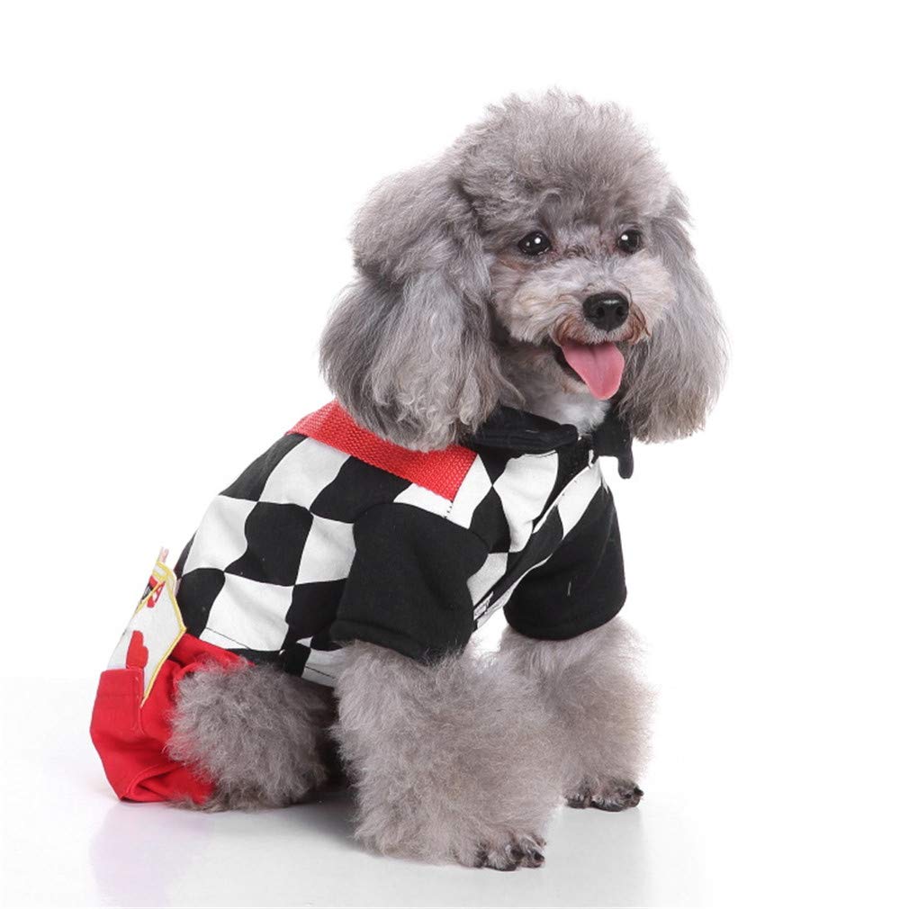 Ulalaza Halloween Pet Dog Costumes Policeman Prison Suit Clown Style Puppy Clothes Pet Supplies — image 1