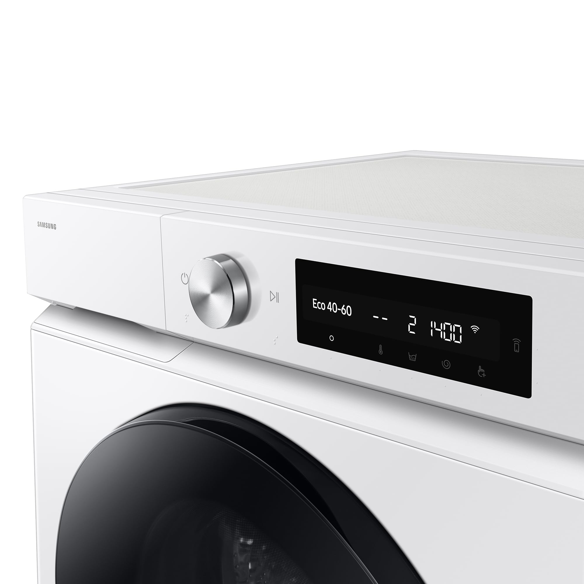 Samsung WW90DB7U94GEU3 AI EcoBubble Waschmaschine, 11 kg, Energieeffizienz A-20%, Super Speed 39, Dampf, Weiß