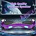 Starship Electric Hoverboard with Bluetooth Speaker, Chrome Color Self Balancing Scooters with Science Fiction Design and 6.5 inch LED Wheels (Chrome Purple)
