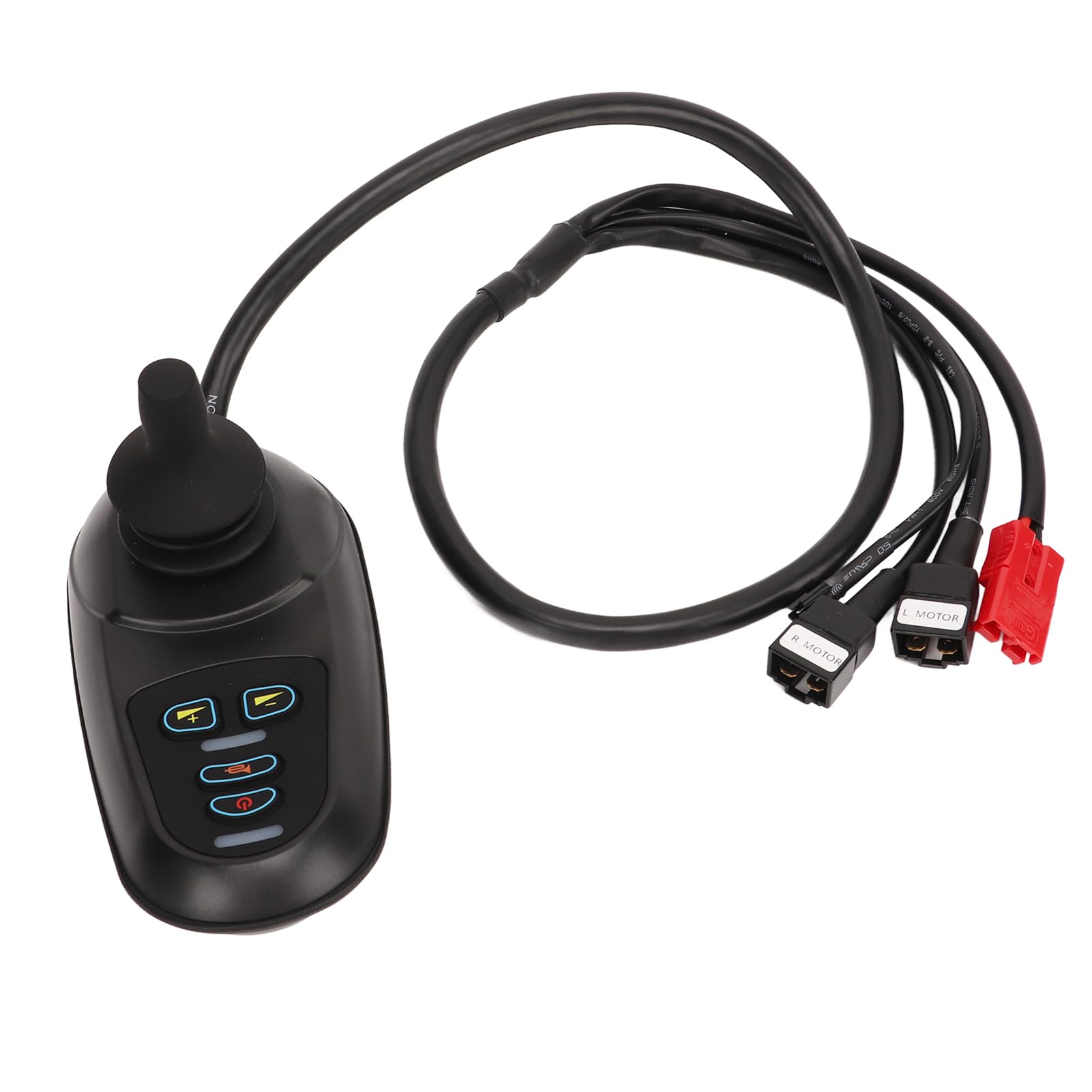 Controlador de joystick para silla de ruedas eléctrica de control inteligente AI de alta sensibilidad Fácil instalación Diseño ABS de caucho metálico duradero para sillas de