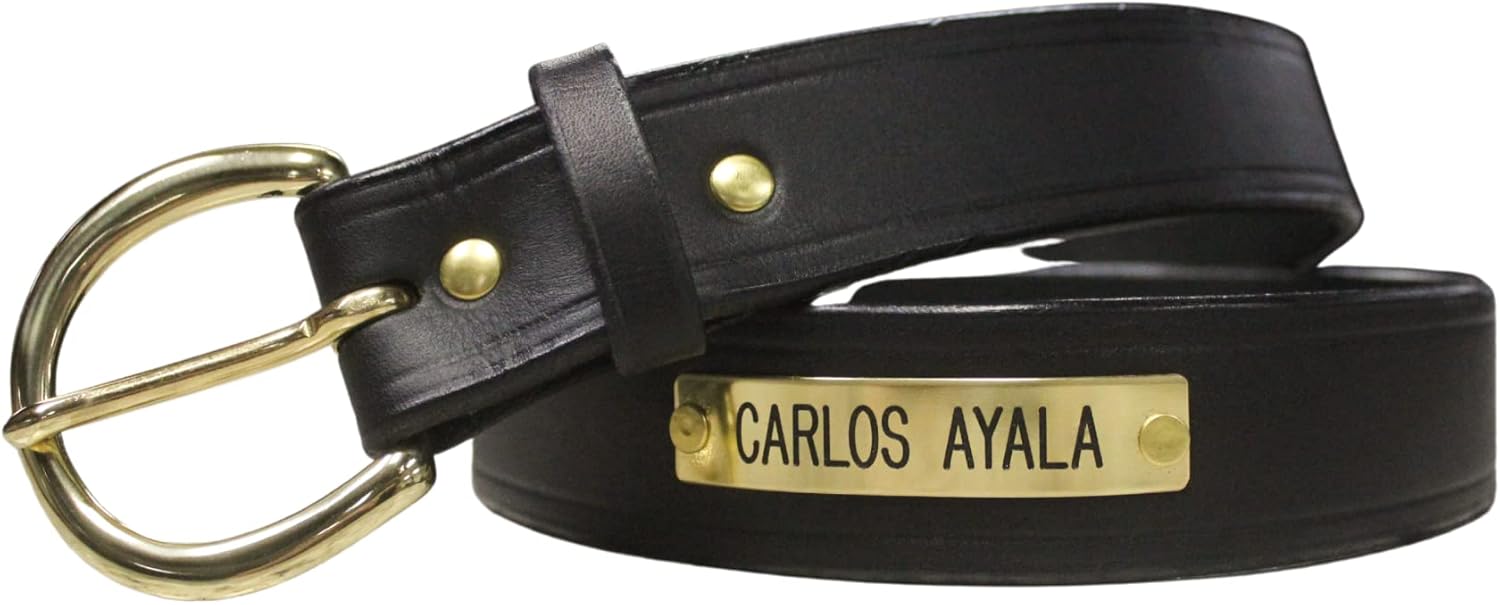 Custom Leather Belt, 100% Leather Belt- Made in the USA, Engraved Leather Belt, Brown and Black Leather Belts