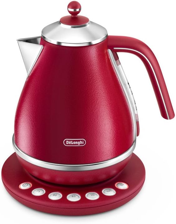 De'Longhi Icona Elements, Digital Kettle 1.7L, KBOE2011R, Red Electric