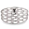 PANCA Stainless Steel Multi Purpose Kadai with Steel Lid, Idli Maker 2 Idli Plate 8 Cavity Idli Cooker Stainless Steel I
