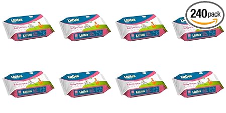 Little's Soft Cleansing Baby Wipes Pack of 8 x 30 Wipes