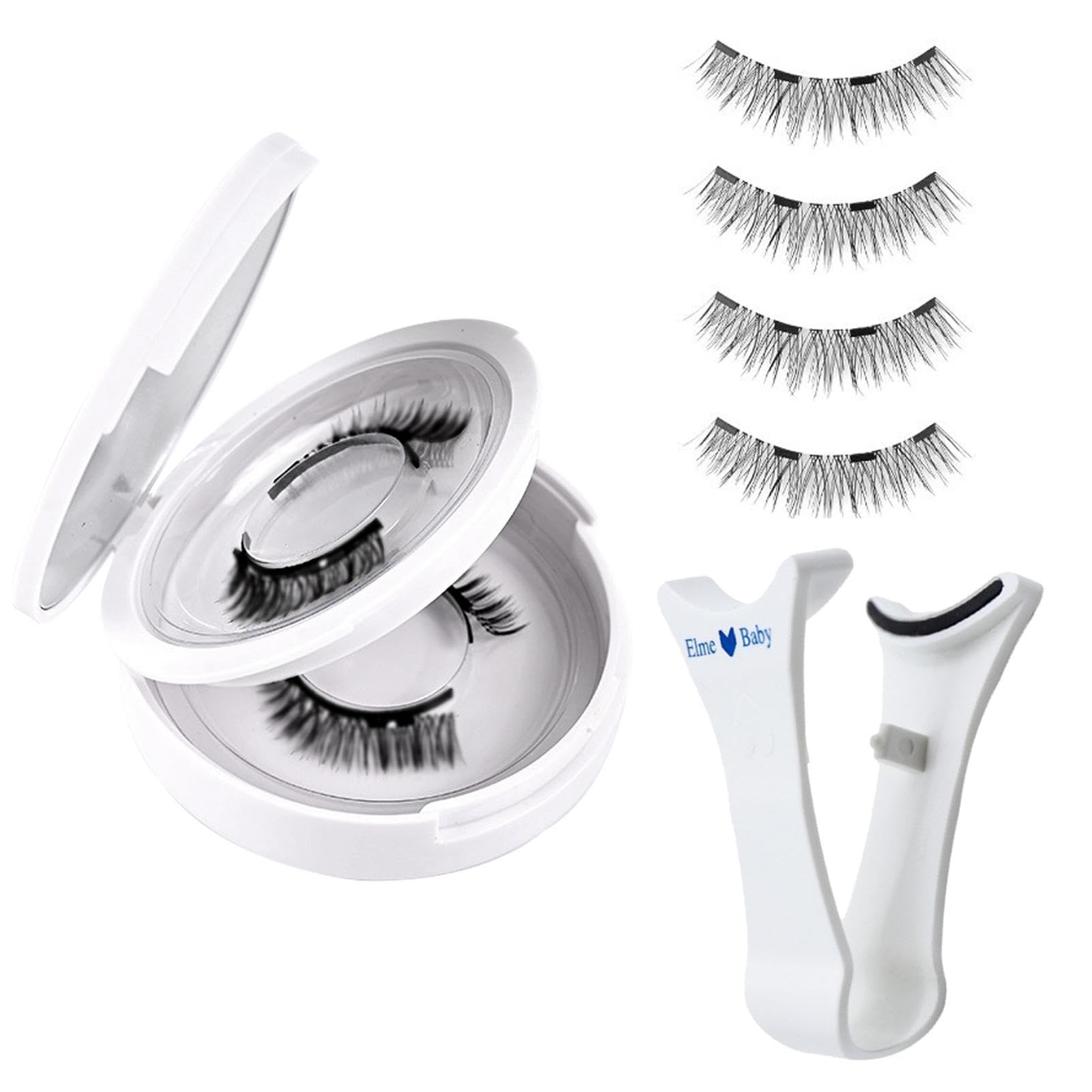 Pestañas Magnéticas Reutilizables Naturales Tenues Pestañas Magnéticas Sin Delineador De Ojos, Pestañas Autoadhesivas Reutilizables A Prueba De Manchas, No Necesita Pegamento Ni Delineador De Ojos, Pe