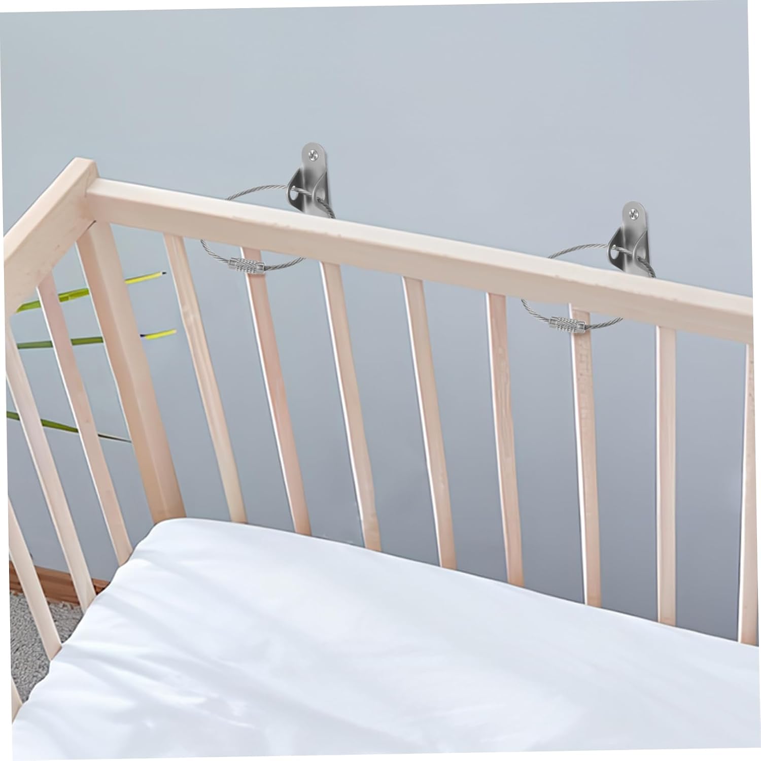 Toyvian 6sets Safety Furniture Wall Anchor Tipping Straps Secure Bookshelf Dresser Cabinet Earthquake Straps for Home