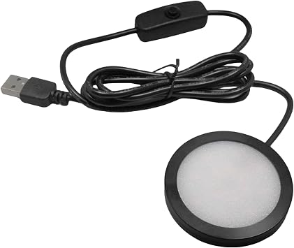 Under Cabinet LED Lamp Puck Light Round Base USB Light Nightstand 3W 5V USB Lighting Desk Lighting