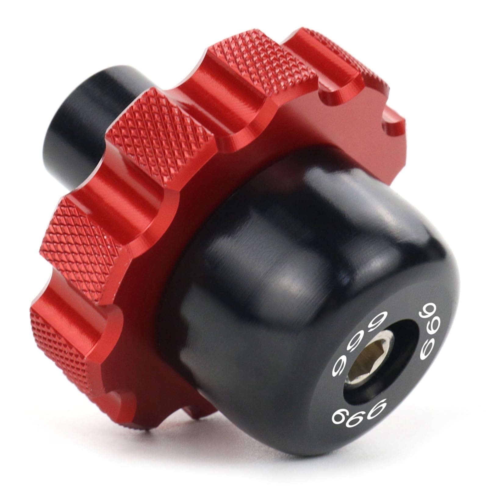 Dskgjes Red 999 Logo Fit For Ducati 748 848 916 996 Multistrada 1200/S Monster Scrambler Streetfighter 848/1098/S Motorcycle Throttle Lock Cruise Control(Red 999 Logo)