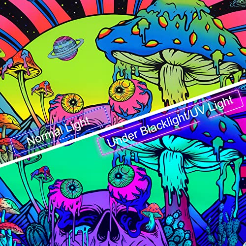 Alishomtll Arazzo da parete a forma di fungo con