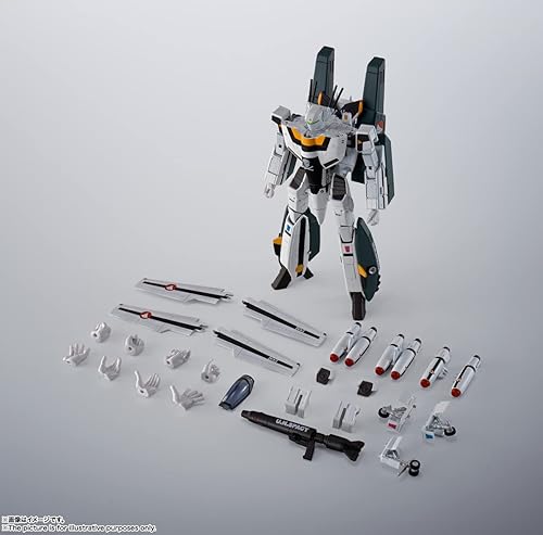 Miniatura 5 de BANDAI SPIRITS HI-Metal R Super Time Fortress Macross VF-1S Super Valkyrie (Kireki Ichijo), aprox. 5.5 pulgadas (5.512 in), fundido a presión y ABS
